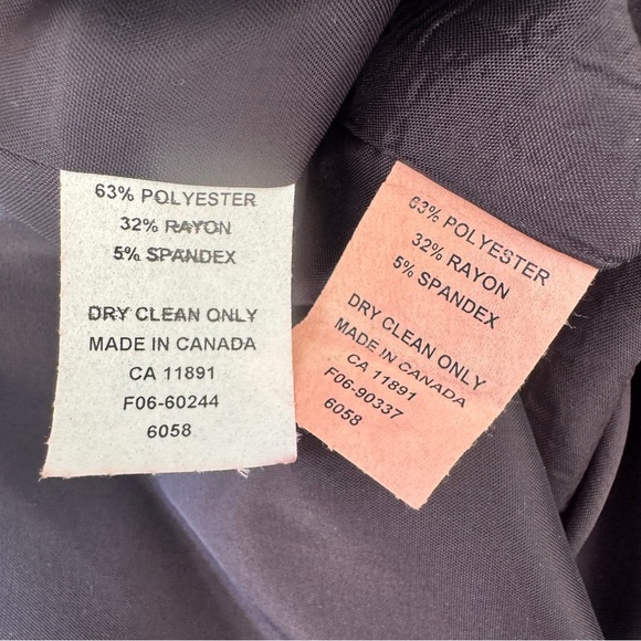 Tobias Suit Midi Dress Blazer Button Jacket Set of 2 Navy Blue Formal Wear Sz 4 - Picture 7 of 16